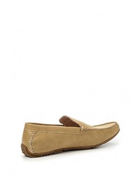 Мужские светло-коричневые кожаные мокасины от Tesoro