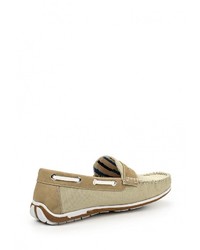 Мужские светло-коричневые кожаные мокасины от YMD