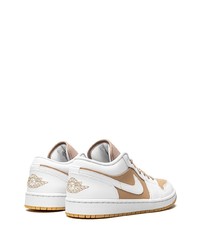 Мужские светло-коричневые кожаные низкие кеды от Jordan