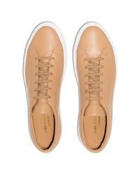 Мужские светло-коричневые кожаные низкие кеды от Common Projects