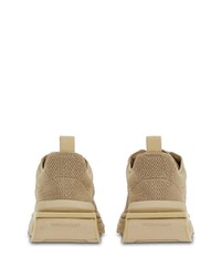 Мужские светло-коричневые кожаные низкие кеды от Ferragamo