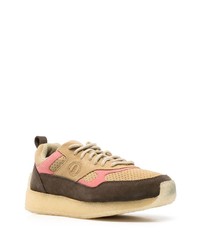 Мужские светло-коричневые кожаные низкие кеды от Clarks