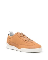 Мужские светло-коричневые кожаные низкие кеды от PS Paul Smith