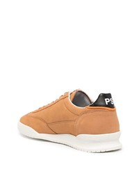 Мужские светло-коричневые кожаные низкие кеды от PS Paul Smith