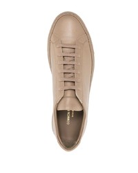 Мужские светло-коричневые кожаные низкие кеды от Common Projects