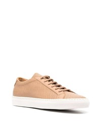 Мужские светло-коричневые кожаные низкие кеды от Common Projects