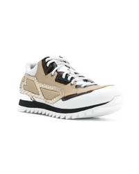 Мужские светло-коричневые кожаные низкие кеды от Les Hommes