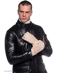 Мужские светло-коричневые кожаные перчатки от Dali Exclusive