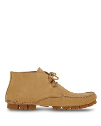 Мужские светло-коричневые кожаные повседневные ботинки от Ferragamo