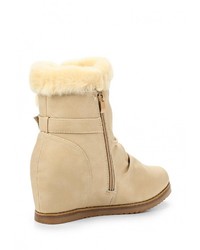 Светло-коричневые кожаные полусапоги от JD-MY