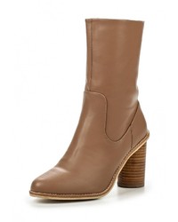 Светло-коричневые кожаные полусапоги от LOST INK