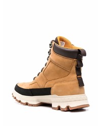 Мужские светло-коричневые кожаные рабочие ботинки от Timberland