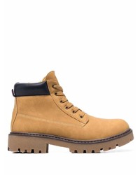 Мужские светло-коричневые кожаные рабочие ботинки от Tommy Hilfiger