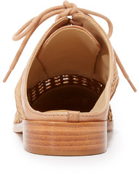 Светло-коричневые кожаные сабо от Schutz