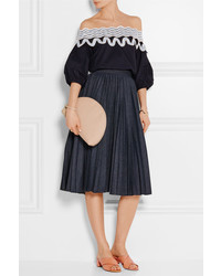 Светло-коричневые кожаные сабо от Mansur Gavriel