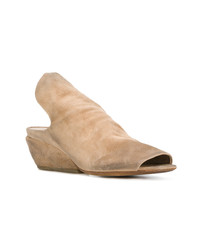 Светло-коричневые кожаные сабо от Marsèll