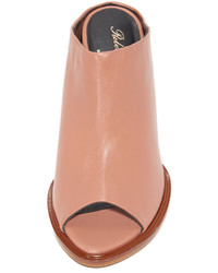 Светло-коричневые кожаные сабо от Robert Clergerie