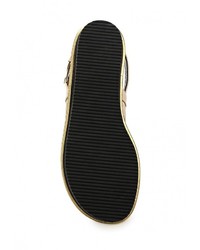 Светло-коричневые кожаные сандалии на плоской подошве от Alberto Guardiani