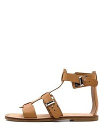 Светло-коричневые кожаные сандалии на плоской подошве от Marc by Marc Jacobs