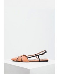 Светло-коричневые кожаные сандалии на плоской подошве от L'Autre Chose