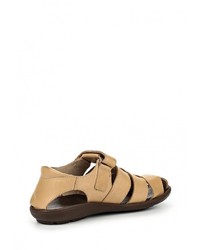Мужские светло-коричневые кожаные сандалии от Bekerandmiller