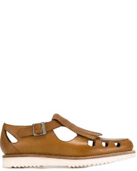 Мужские светло-коричневые кожаные сандалии от Grenson