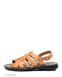 Мужские светло-коричневые кожаные сандалии от METROPOLPOLIS