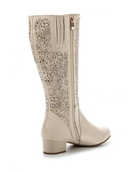 Светло-коричневые кожаные сапоги от Ascalini