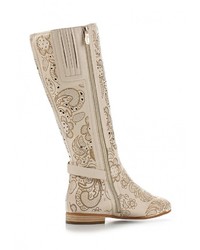 Светло-коричневые кожаные сапоги от Ascalini