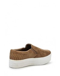 Женские светло-коричневые кожаные слипоны от Catherine