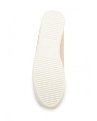 Женские светло-коричневые кожаные слипоны от Guapissima