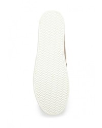 Женские светло-коричневые кожаные слипоны от Jana