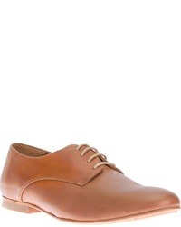 Светло-коричневые кожаные туфли дерби от B Store