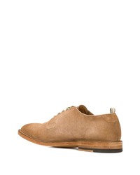Светло-коричневые кожаные туфли дерби от Officine Creative