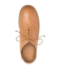 Светло-коричневые кожаные туфли дерби от Marsèll