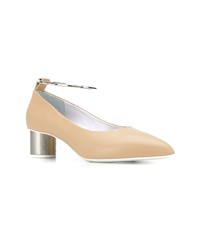 Светло-коричневые кожаные туфли от Jil Sander