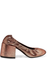 Светло-коричневые кожаные туфли от MM6 MAISON MARGIELA