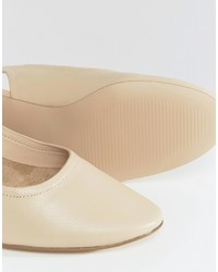 Светло-коричневые кожаные туфли от Asos