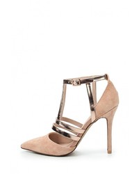 Светло-коричневые кожаные туфли от Topshop