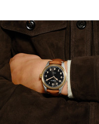 Мужские светло-коричневые кожаные часы от Montblanc