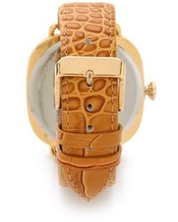 Женские светло-коричневые кожаные часы от La Mer