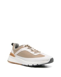 Мужские светло-коричневые кроссовки от Brunello Cucinelli