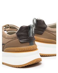 Мужские светло-коричневые кроссовки от Brunello Cucinelli