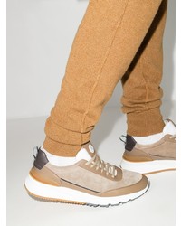 Мужские светло-коричневые кроссовки от Brunello Cucinelli