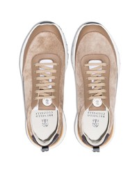 Мужские светло-коричневые кроссовки от Brunello Cucinelli