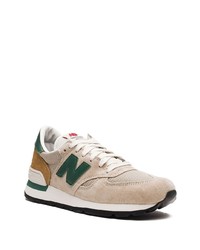 Мужские светло-коричневые низкие кеды от New Balance