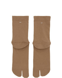 Мужские светло-коричневые носки от Maison Margiela