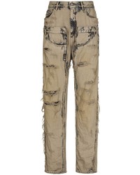 Мужские светло-коричневые рваные джинсы от Dolce & Gabbana