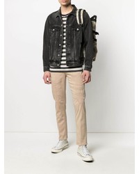 Мужские светло-коричневые рваные джинсы от Dondup