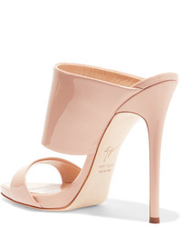 Светло-коричневые сабо от Giuseppe Zanotti